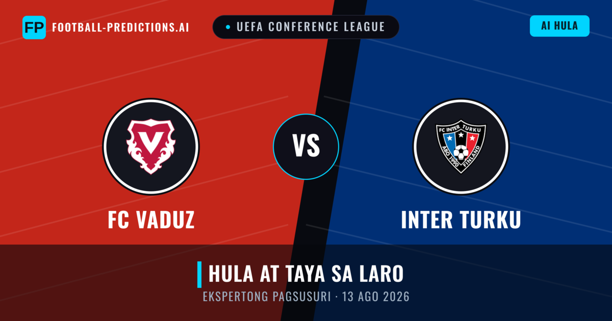 FC Vaduz vs Inter Turku — hula at preview ng laban