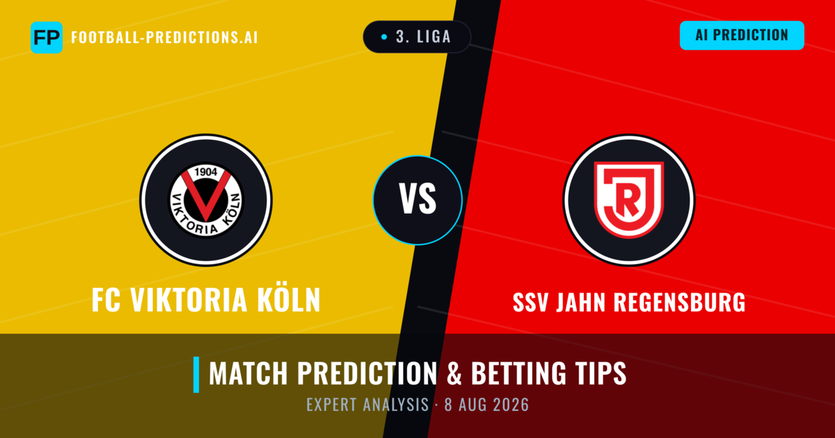 FC Viktoria Köln vs SSV Jahn Regensburg — match prediction & preview