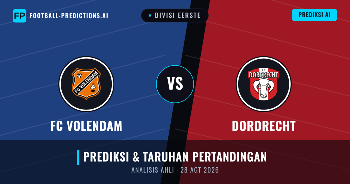 FC Volendam vs Dordrecht — prediksi dan pratinjau pertandingan