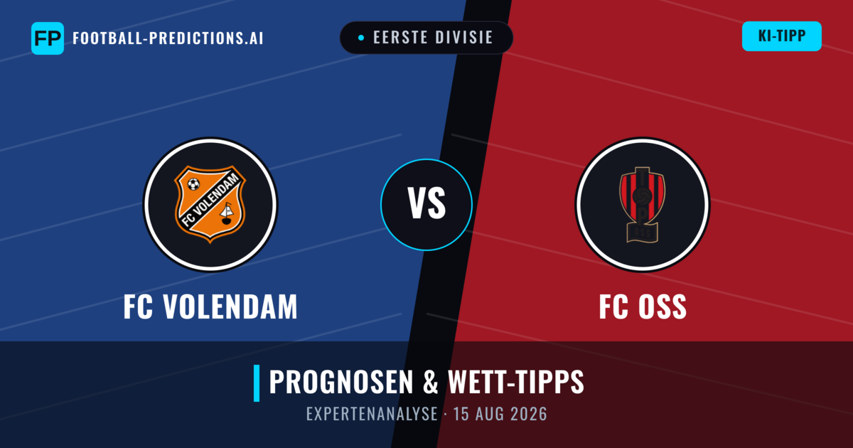 FC Volendam vs FC OSS — Prognose und Spielvorschau