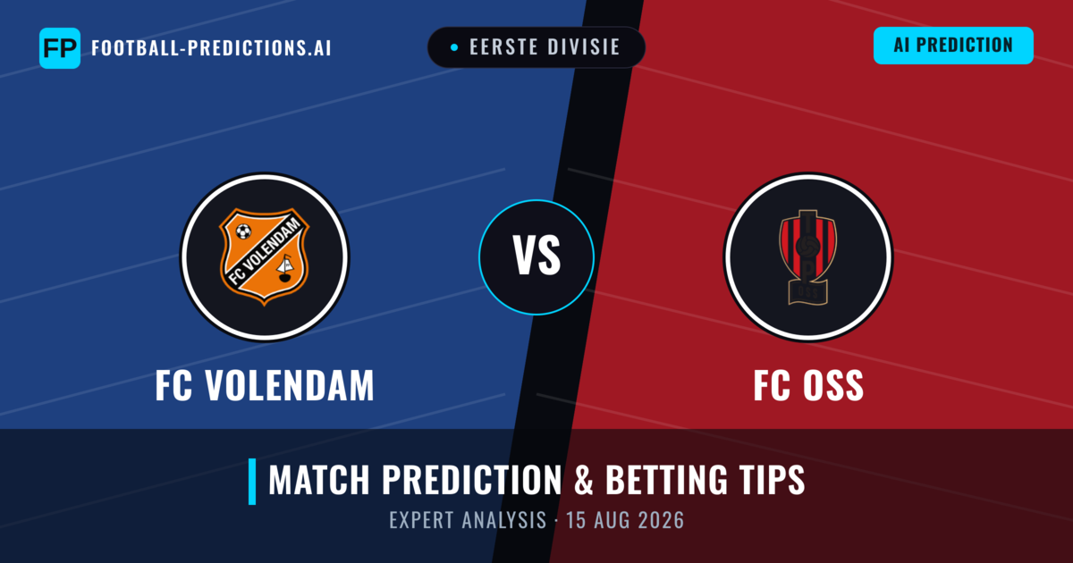 FC Volendam vs FC OSS — match prediction & preview
