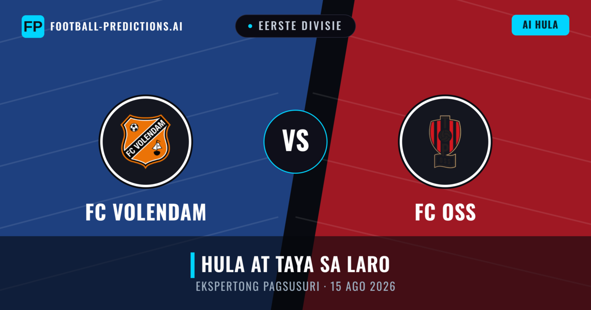 FC Volendam vs FC OSS — hula at preview ng laban
