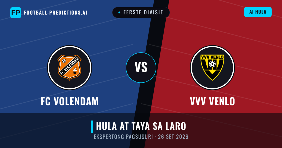 FC Volendam vs VVV Venlo — hula at preview ng laban