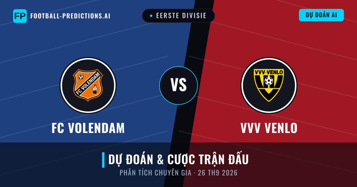 FC Volendam vs VVV Venlo — dự đoán và xem trước trận đấu