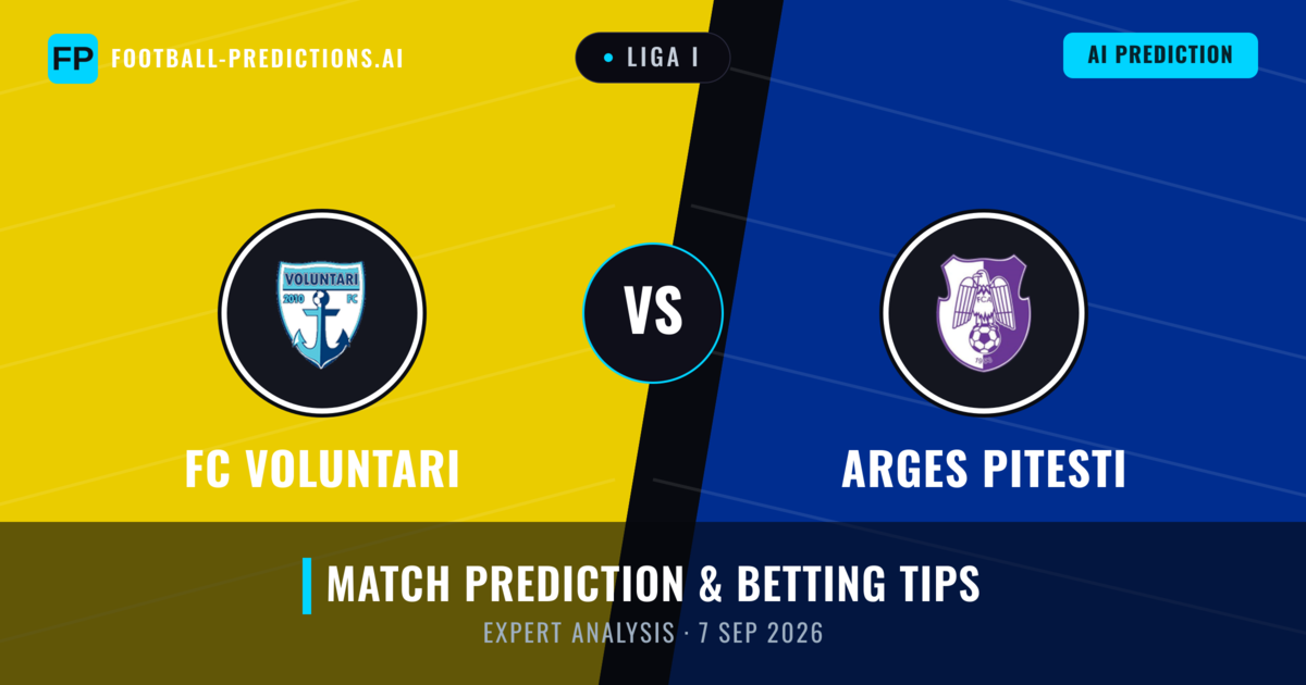 FC Voluntari vs Arges Pitesti — match prediction & preview