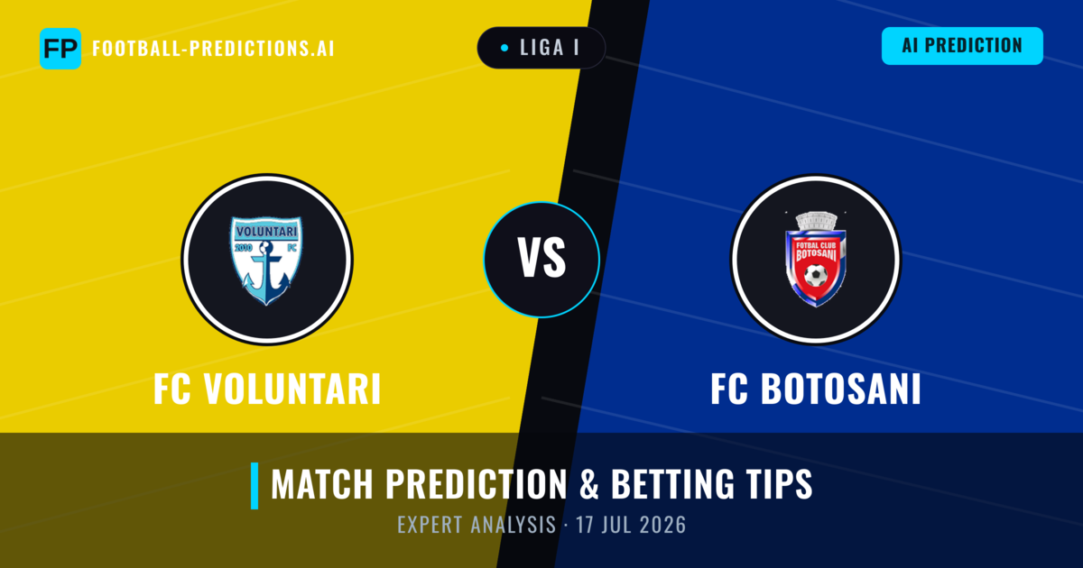 FC Voluntari vs FC Botosani — match prediction & preview