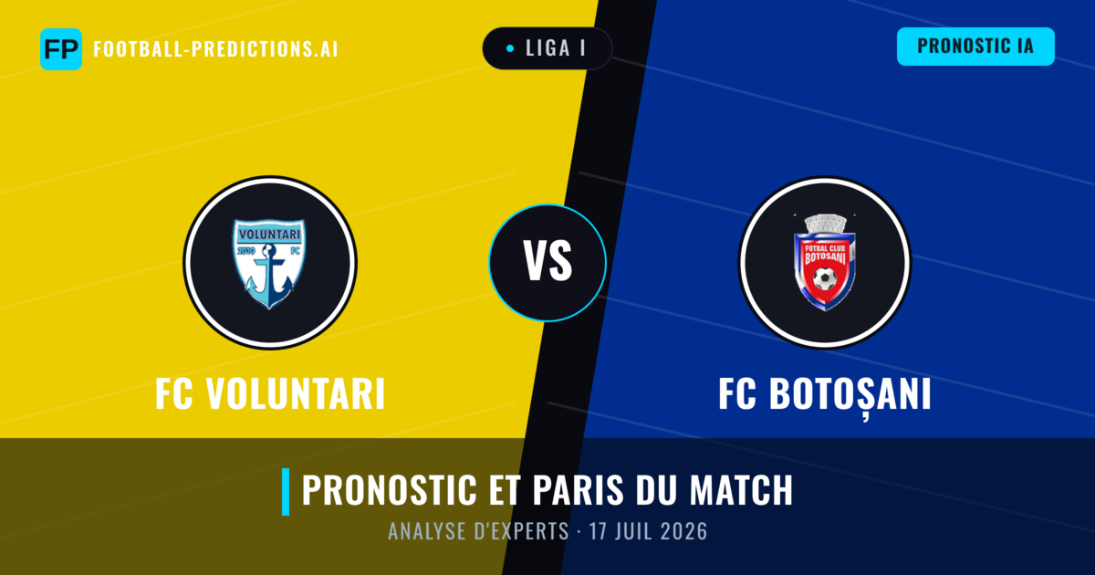 FC Voluntari vs FC Botoșani — pronostic et avant-match