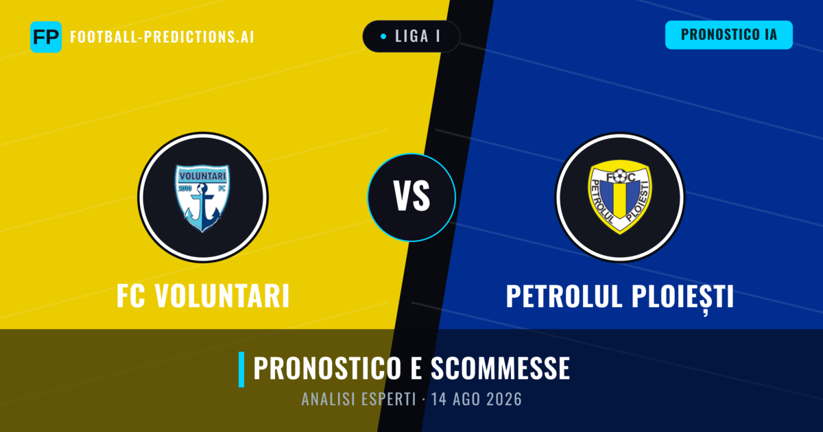 FC Voluntari vs Petrolul Ploiești — pronostico e anteprima del match