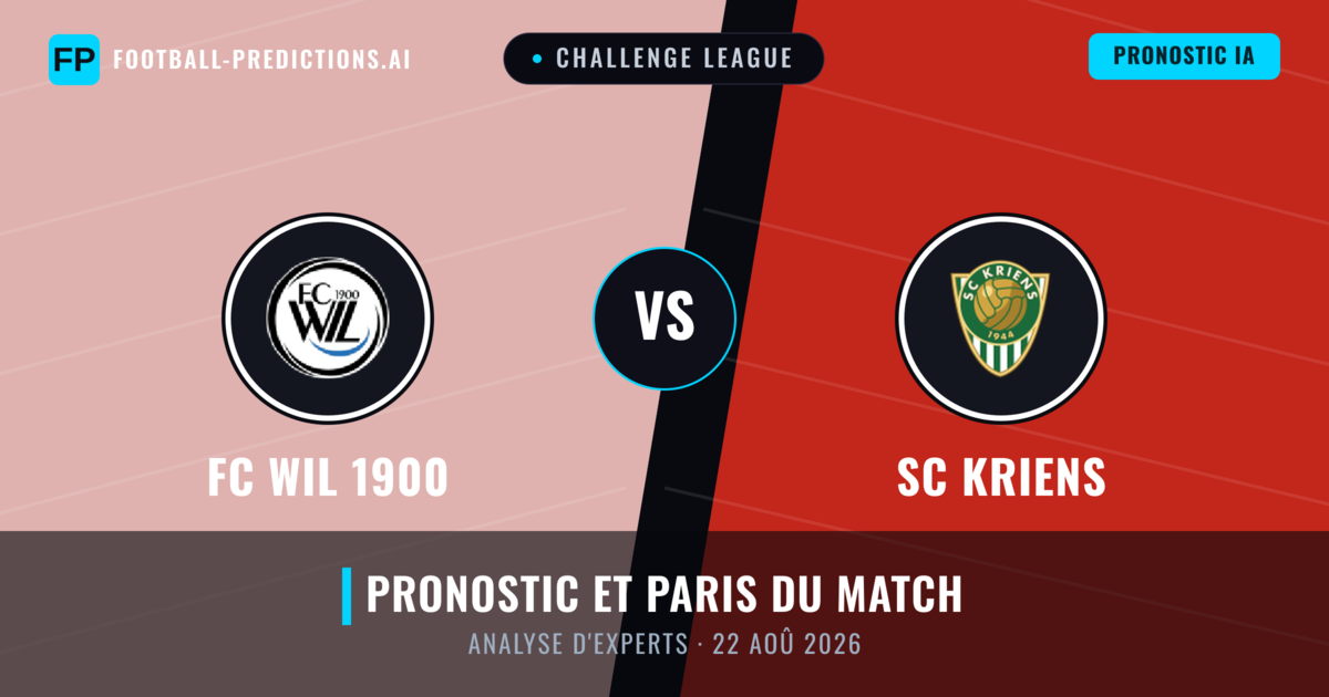 FC WIL 1900 vs SC Kriens — pronostic et avant-match