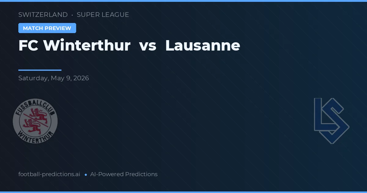 FC Winterthur vs Losanna — pronostico e anteprima del match