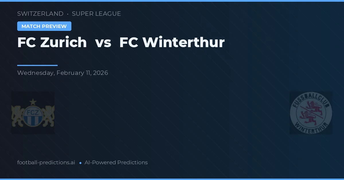 FC Zurich vs FC Winterthur — hula at preview ng laban