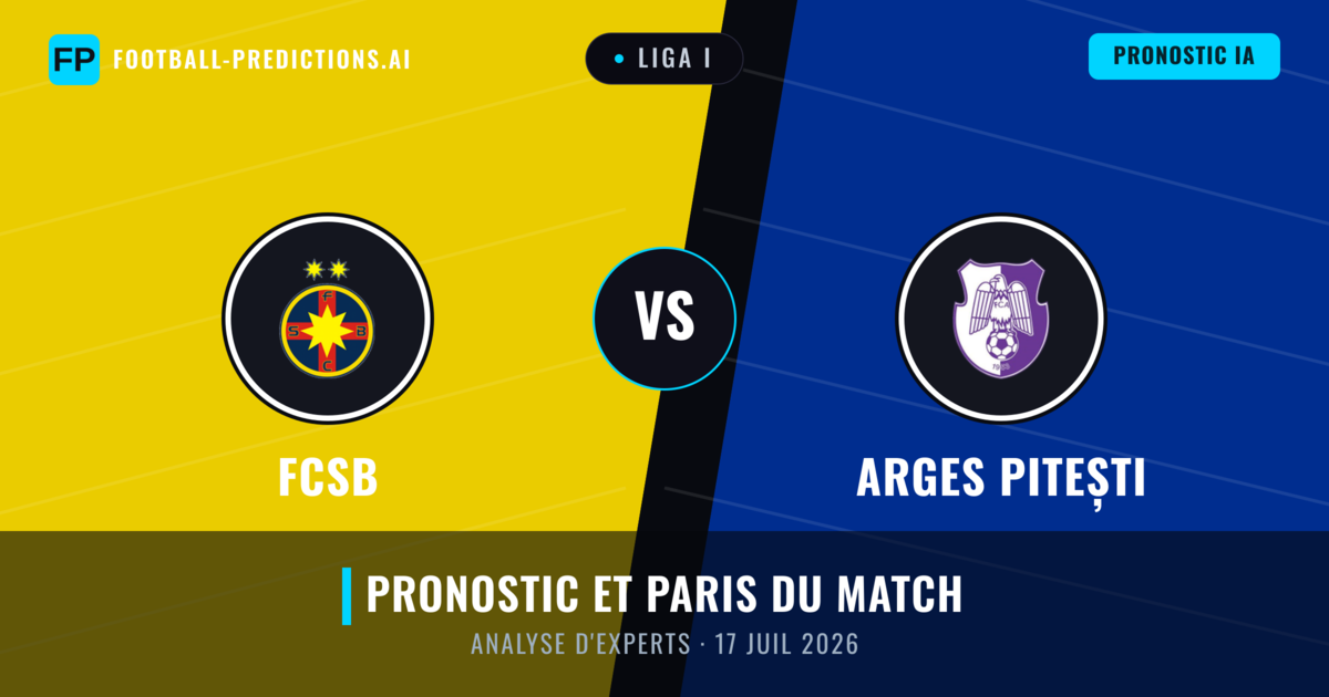 FCSB vs Arges Pitești — pronostic et avant-match