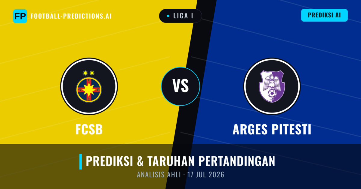 FCSB vs Argeș Pitești — prediksi dan pratinjau pertandingan