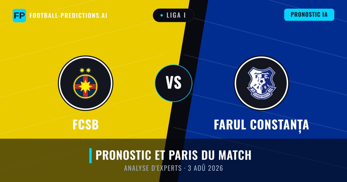FCSB vs Farul Constanța — pronostic et avant-match