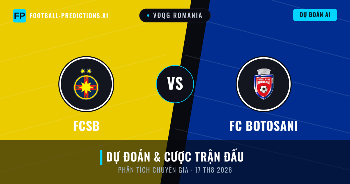 FCSB vs FC Botosani — dự đoán và xem trước trận đấu