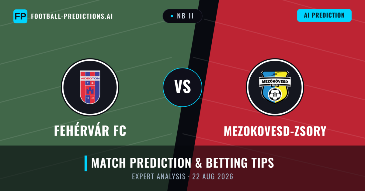 Fehérvár FC vs Mezokovesd-zsory — match prediction & preview