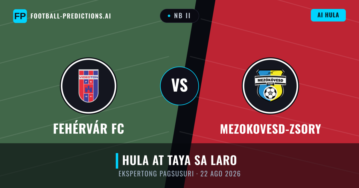 Fehérvár FC vs Mezokovesd-Zsory — hula at preview ng laban