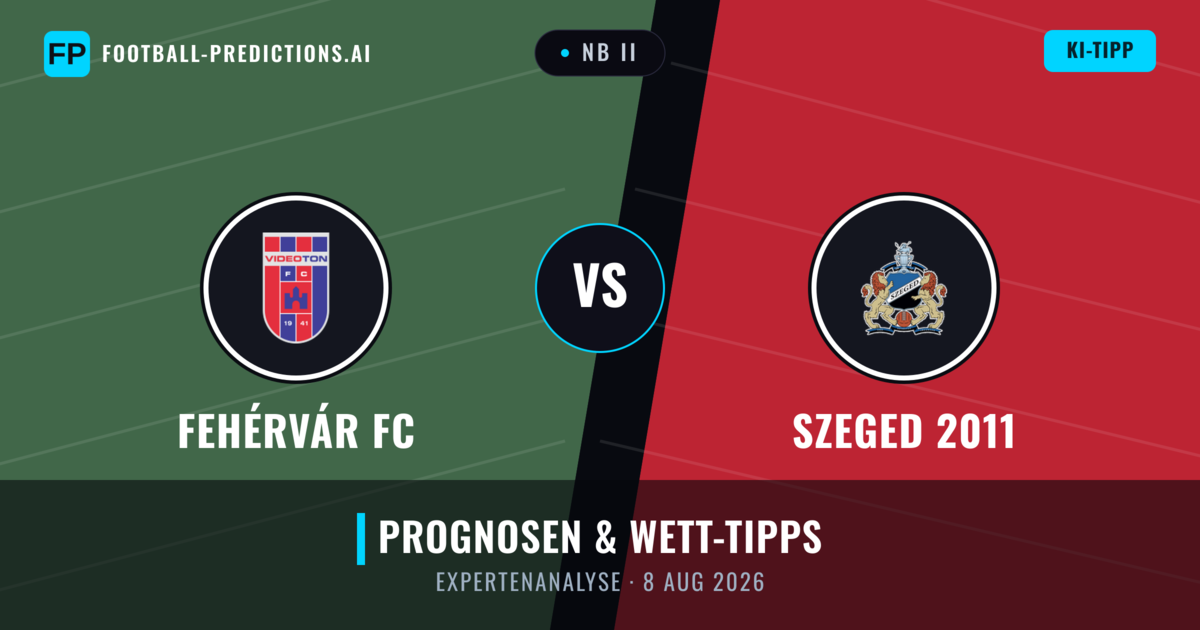 Fehérvár FC vs Szeged 2011 — Prognose und Spielvorschau