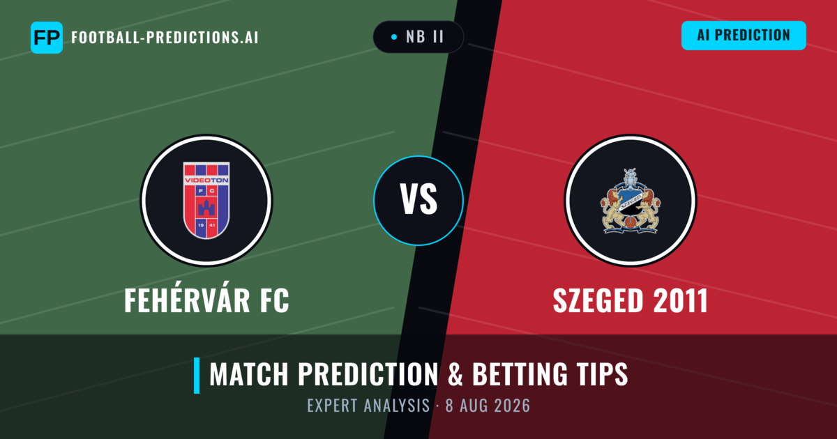 Fehérvár FC vs Szeged 2011 — match prediction & preview