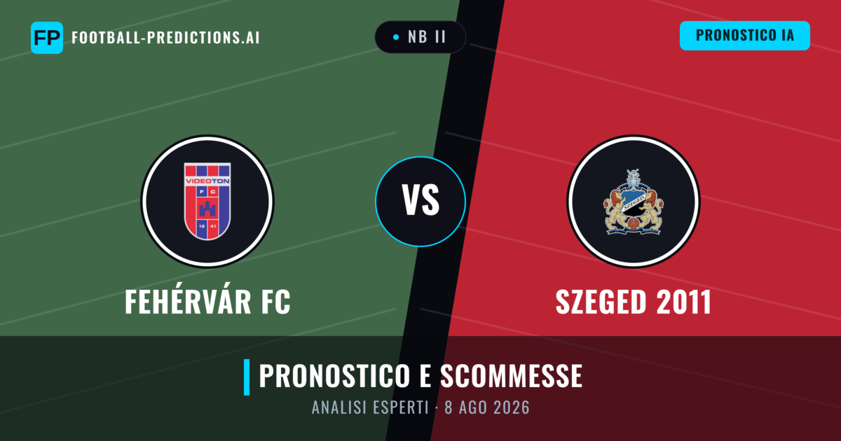 Fehérvár FC vs Szeged 2011 — pronostico e anteprima del match