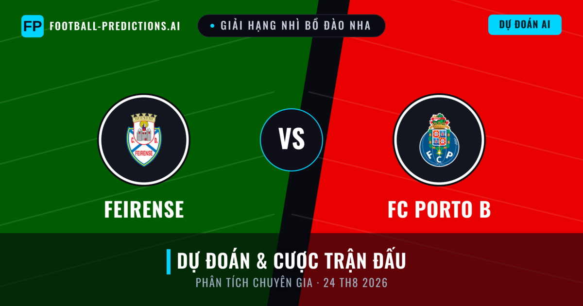 Feirense vs FC Porto B — dự đoán và xem trước trận đấu
