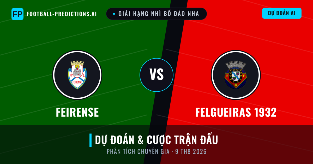 Feirense vs Felgueiras 1932 — dự đoán và xem trước trận đấu