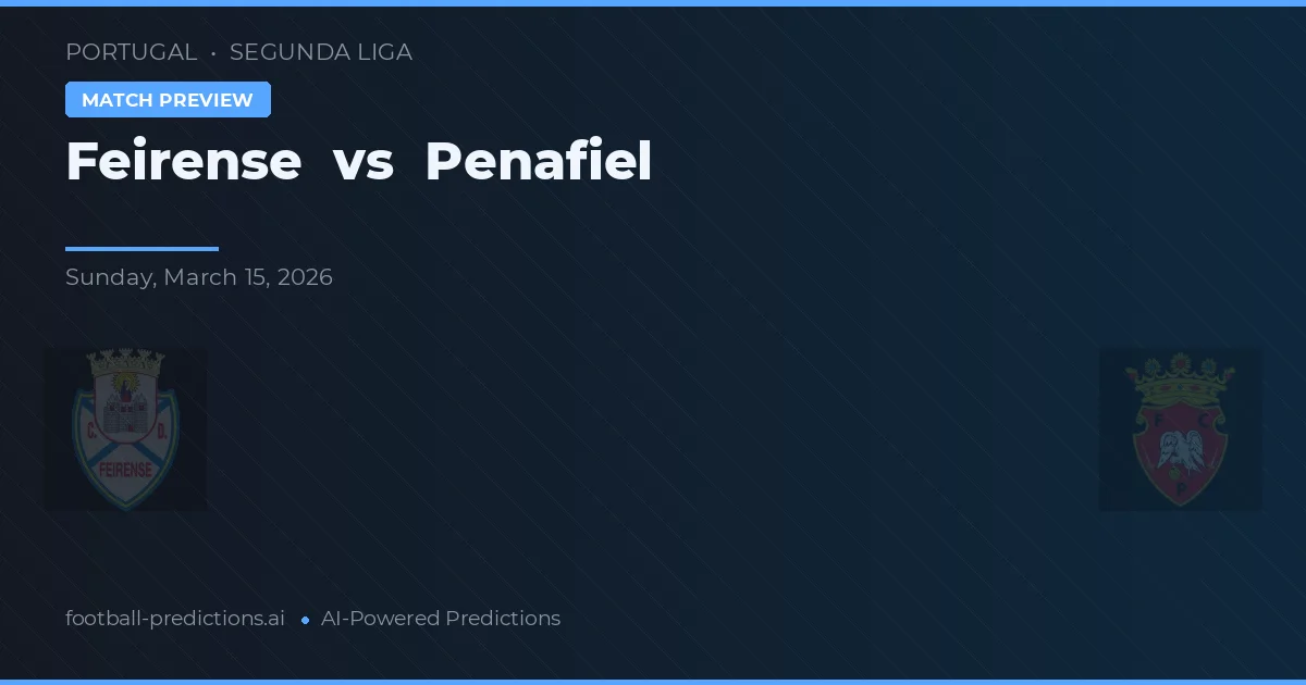 Feirense vs Penafiel — prediksi dan pratinjau pertandingan