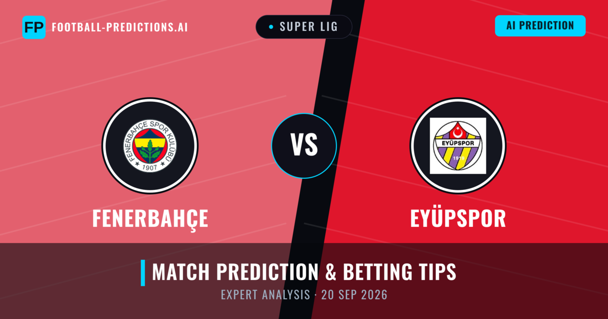 Fenerbahçe vs Eyüpspor — match prediction & preview