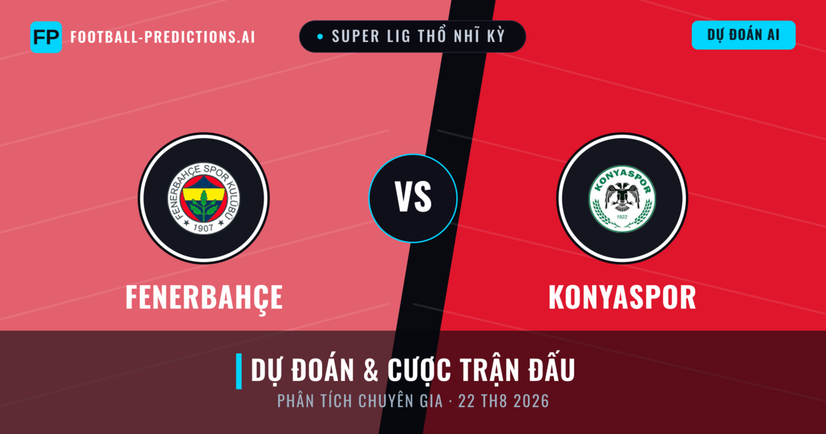 Fenerbahçe vs Konyaspor — dự đoán và xem trước trận đấu