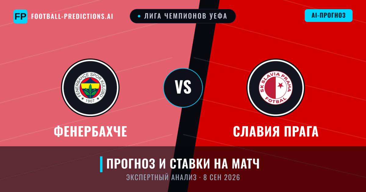 Фенербахче – Славия Прага — прогноз и превью матча