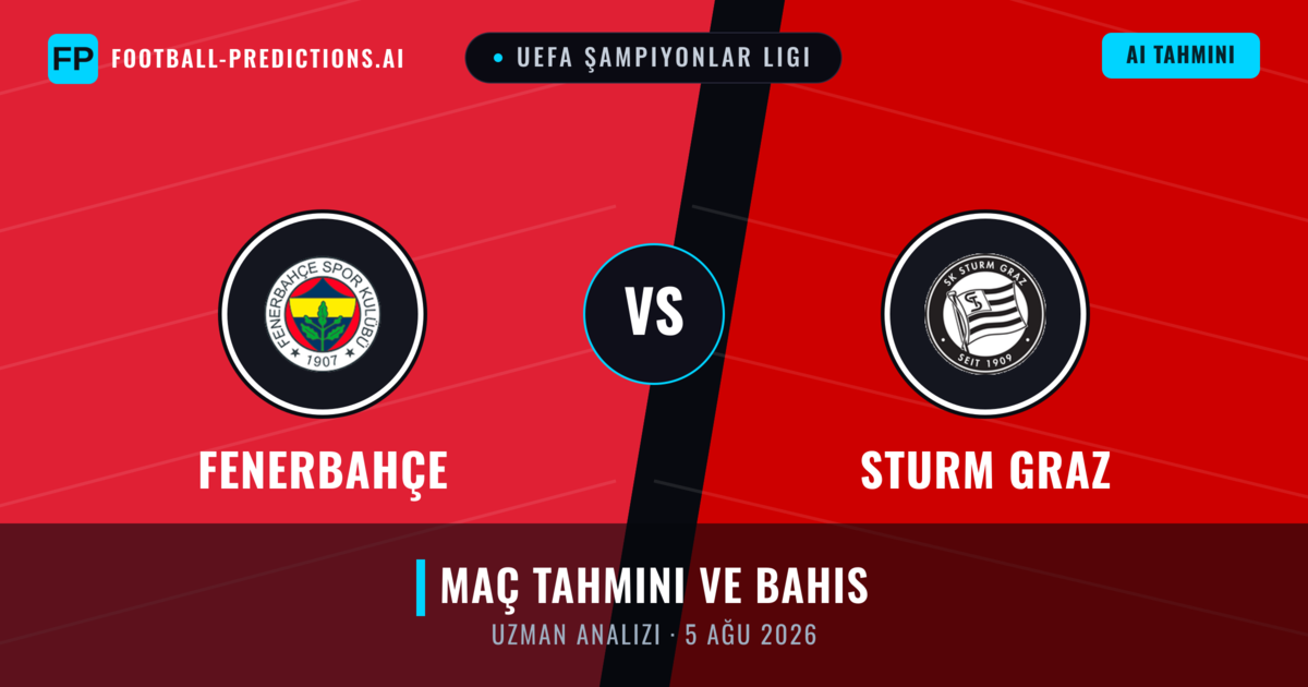 Fenerbahçe - Sturm Graz — maç tahmini ve önizleme