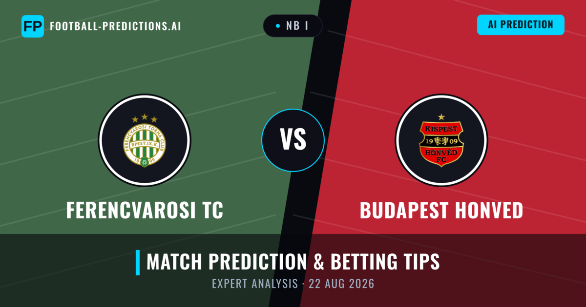 Ferencvarosi TC vs Budapest Honved — match prediction & preview