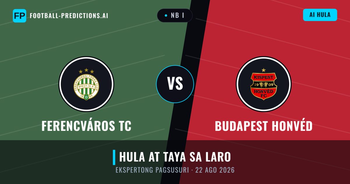 Ferencváros TC vs Budapest Honvéd — hula at preview ng laban