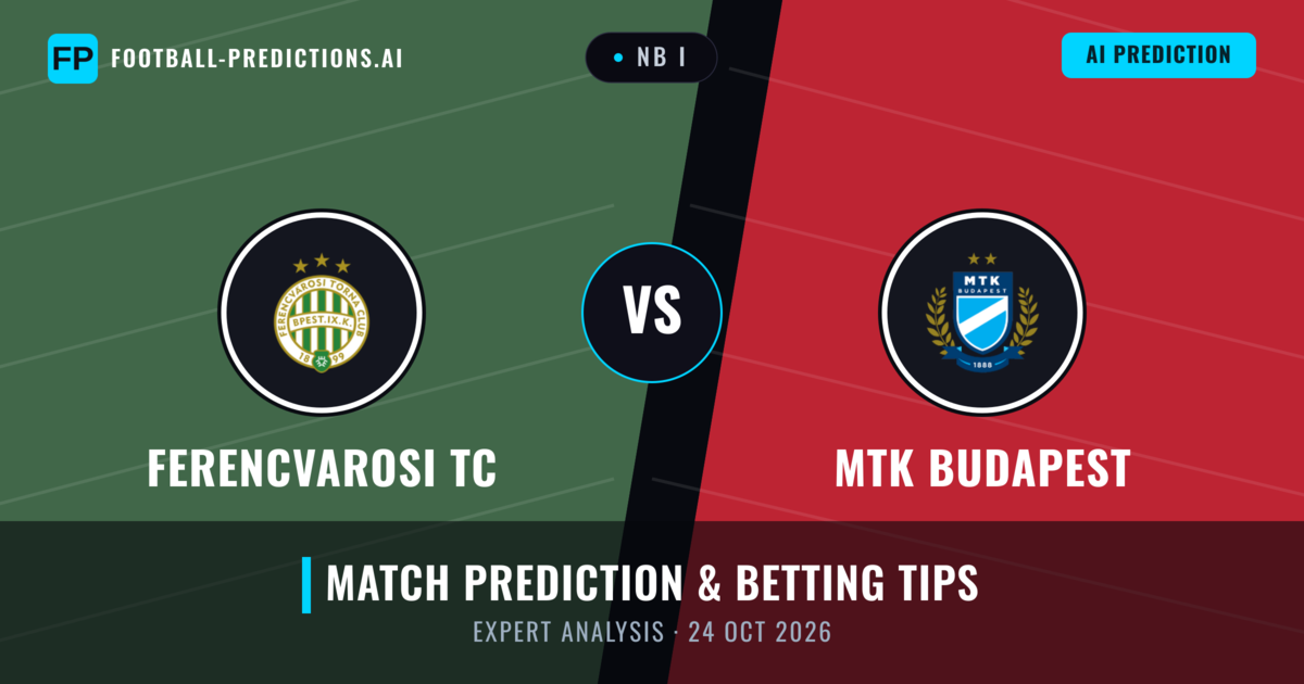 Ferencvarosi TC vs MTK Budapest — match prediction & preview