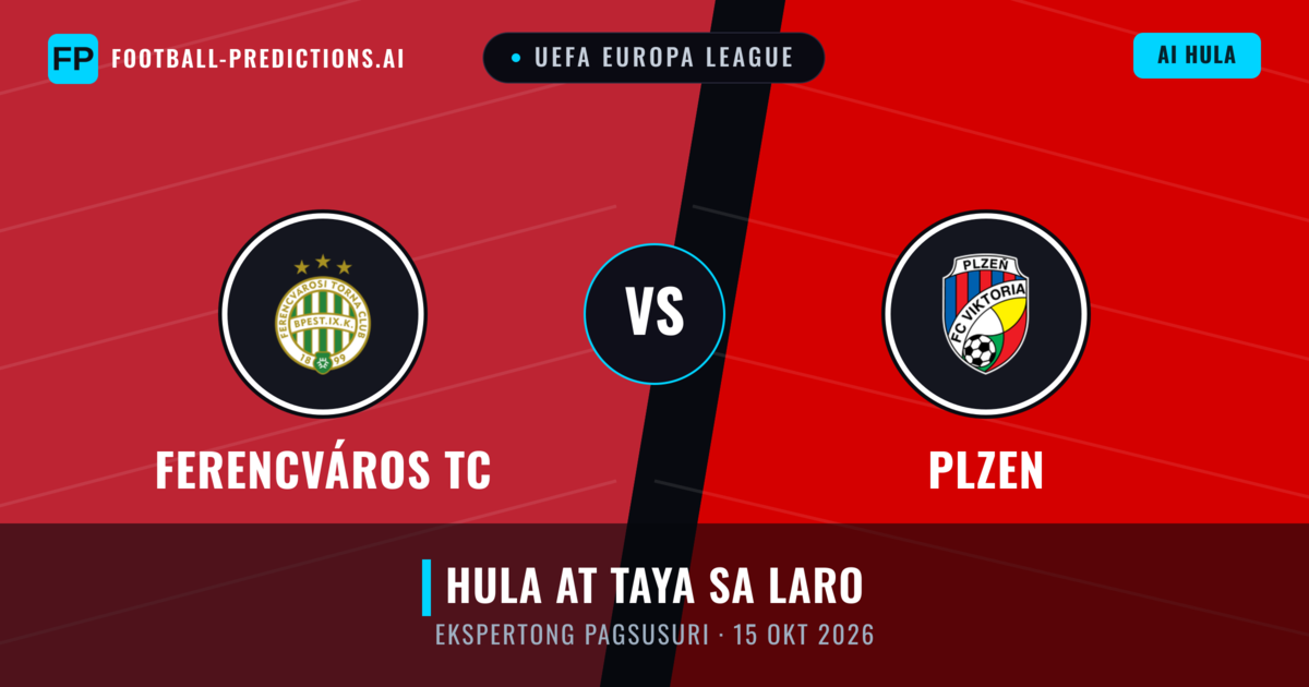 Ferencváros TC vs Plzen — hula at preview ng laban