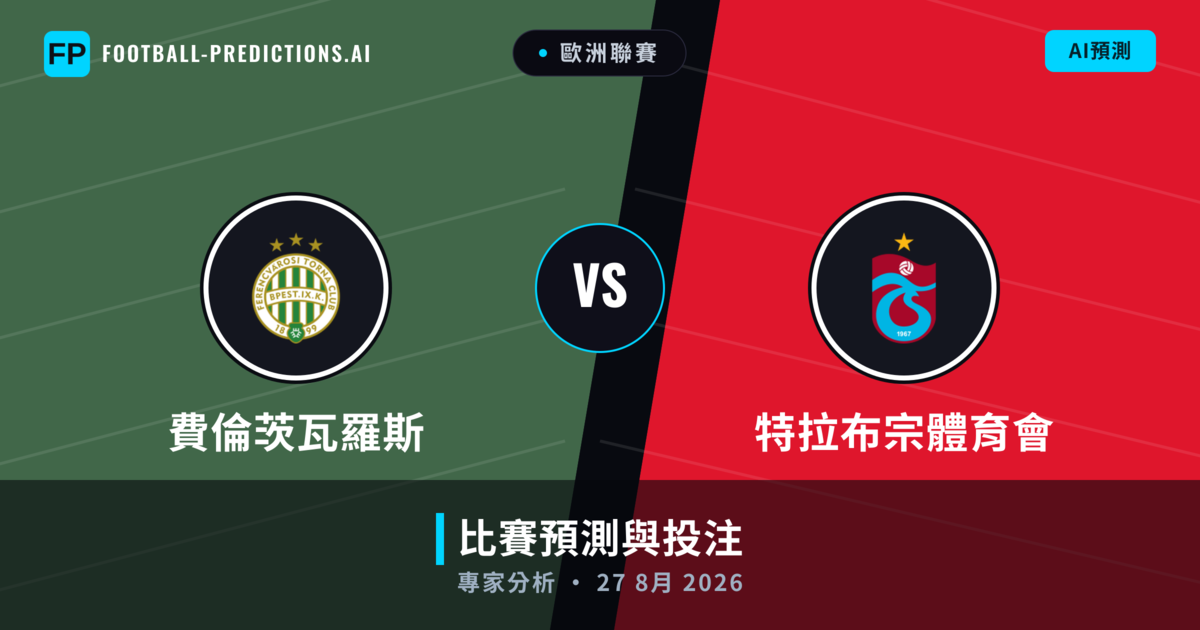 費倫茨瓦羅斯 vs 特拉布宗體育會 — 比赛预测和前瞻