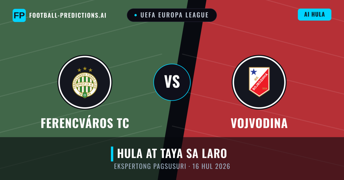 Ferencváros TC vs Vojvodina — hula at preview ng laban