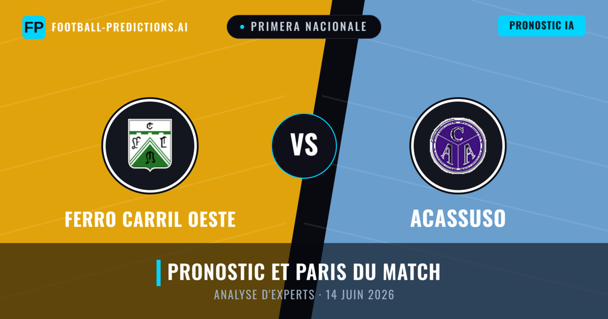 Ferro Carril Oeste vs Acassuso — pronostic et avant-match