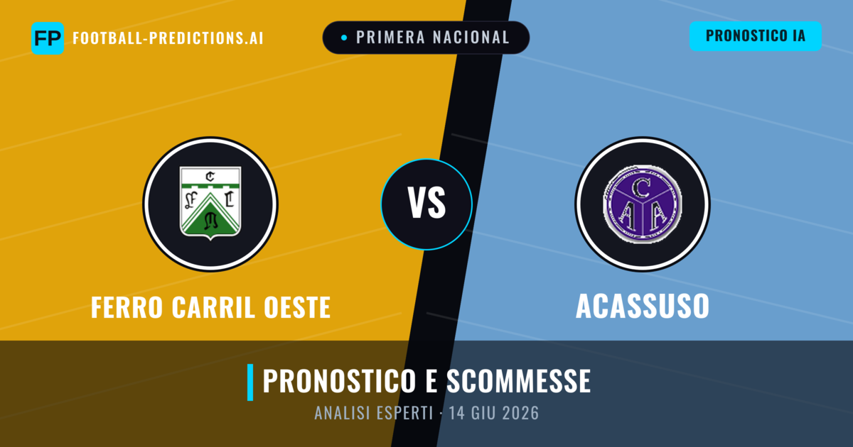 Ferro Carril Oeste vs Acassuso — pronostico e anteprima del match
