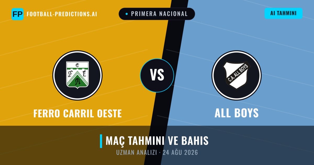 Ferro Carril Oeste - All Boys — maç tahmini ve önizleme
