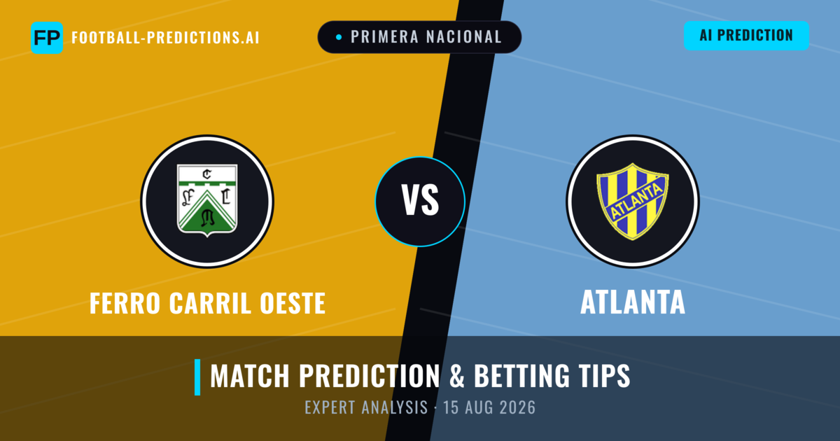 Ferro Carril Oeste vs Atlanta — match prediction & preview