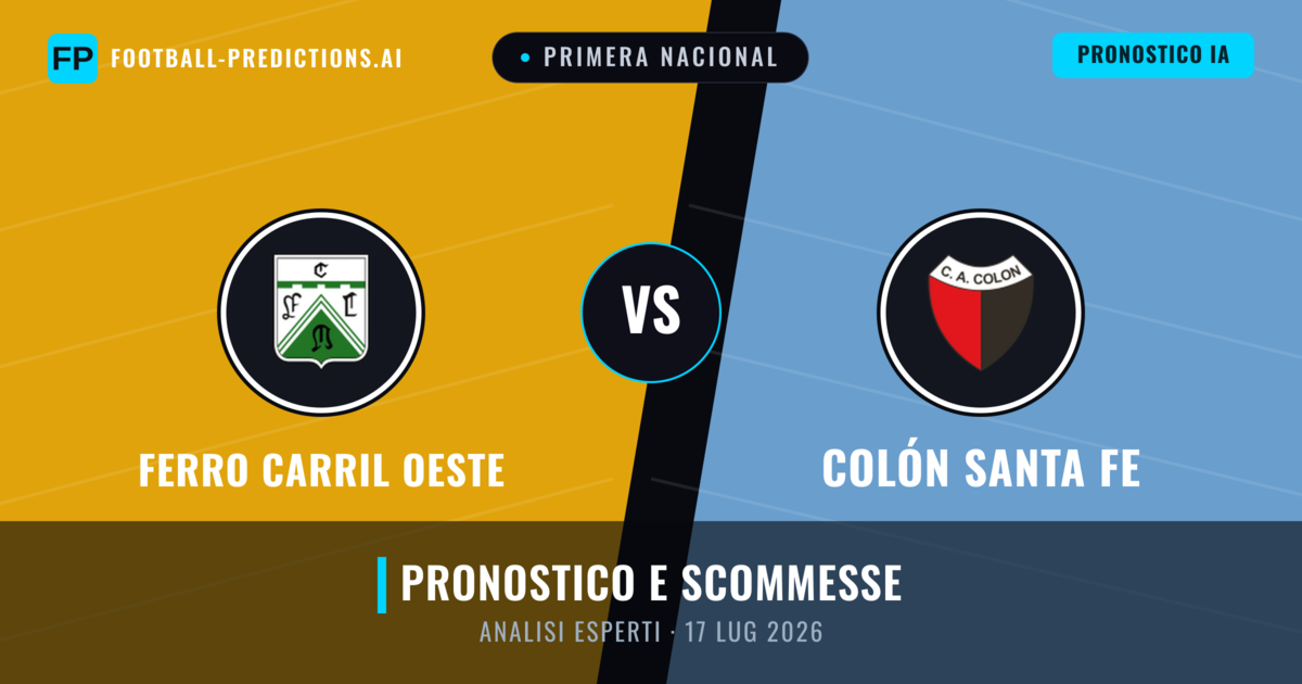 Ferro Carril Oeste vs Colón Santa Fe — pronostico e anteprima del match