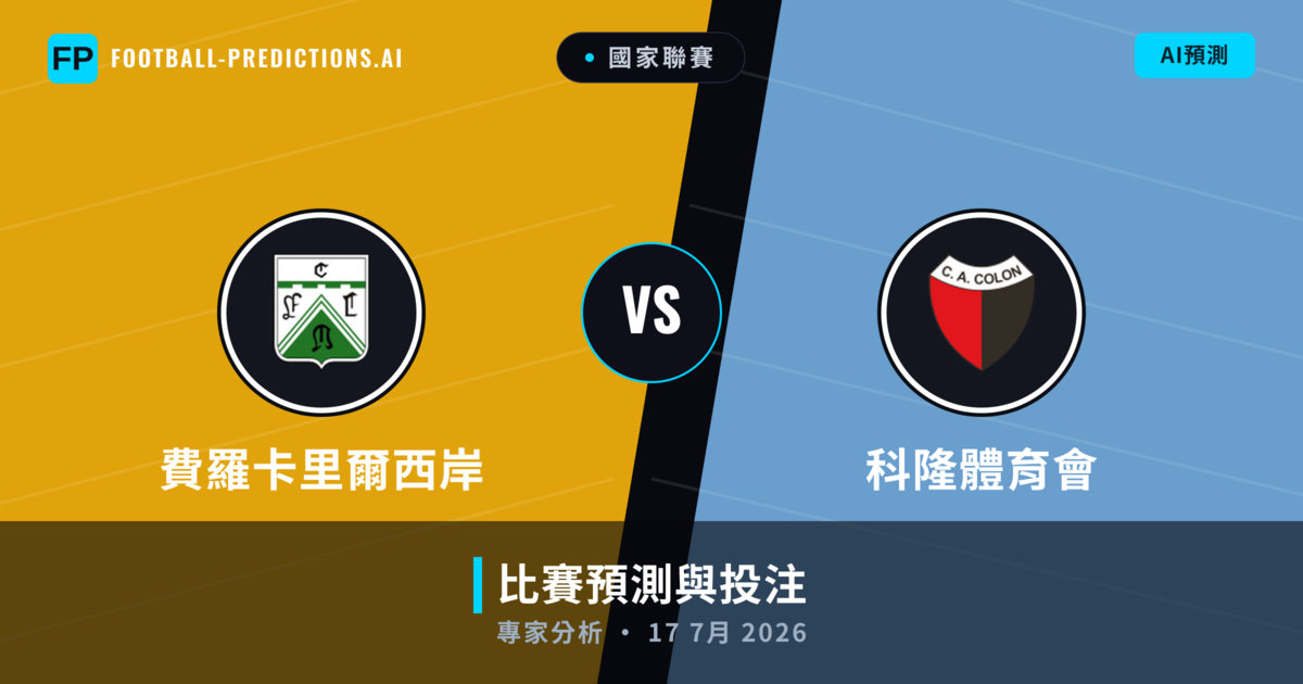 費羅卡里爾西岸 vs 科隆體育會 — 比赛预测和前瞻