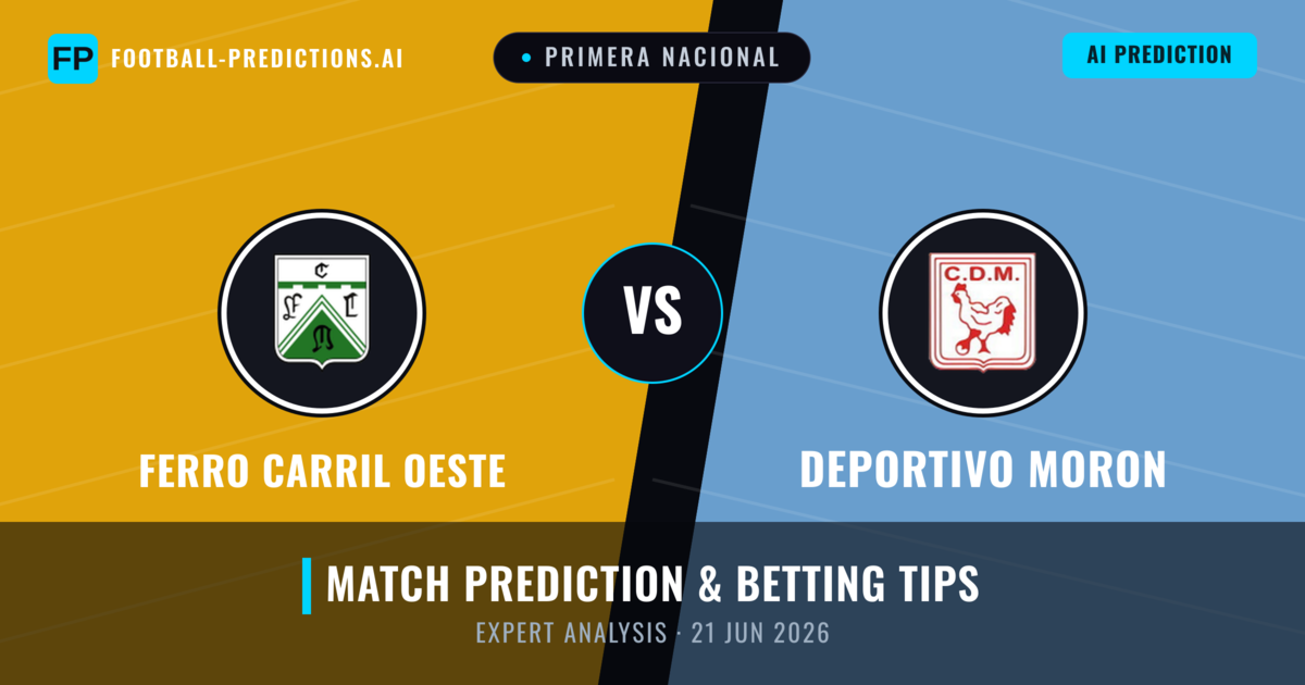 Ferro Carril Oeste vs Deportivo Moron — match prediction & preview