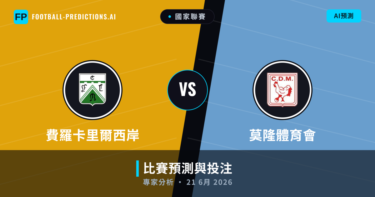 費羅卡里爾西岸 vs 莫隆體育會 — 比赛预测和前瞻