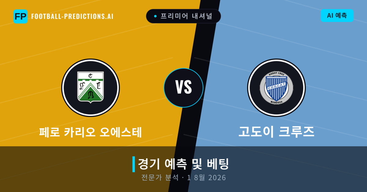 페로 카리오 오에스테 대 고도이 크루즈 — 경기 예측 및 프리뷰