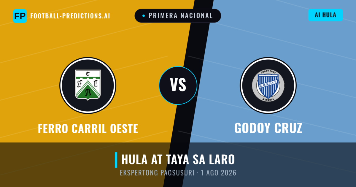 Ferro Carril Oeste vs Godoy Cruz — hula at preview ng laban