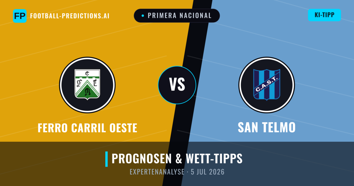 Ferro Carril Oeste vs San Telmo — Prognose und Spielvorschau