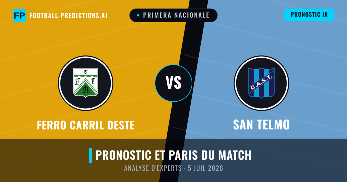 Ferro Carril Oeste vs San Telmo — pronostic et avant-match