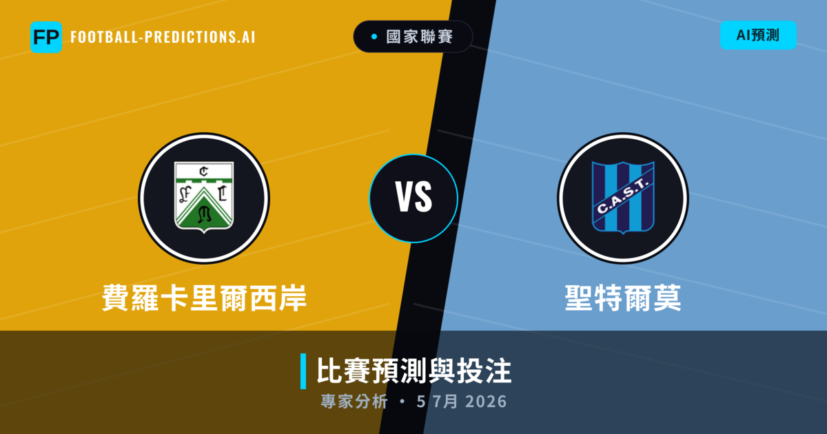 費羅卡里爾西岸 vs 聖特爾莫 — 比赛预测和前瞻